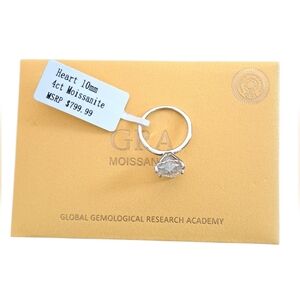 Moissanite Silver Ring 4CT NWT Not Included In BOGO.